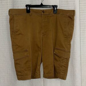 Express 38 Brown 365 Comfort Cargo Six Pocket Shorts